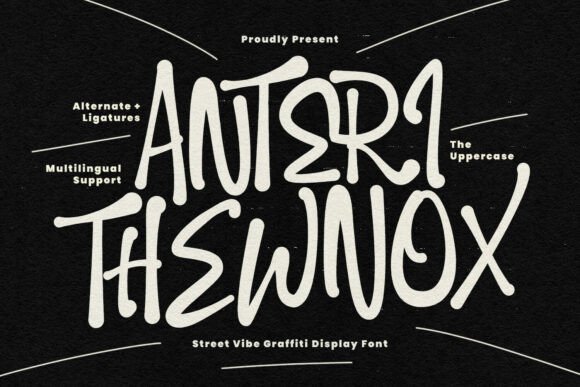 Anteri Thewnox: A Raw Display Font for Bold Branding