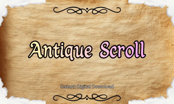 Antique Scroll: A Handwritten Font for Marketers