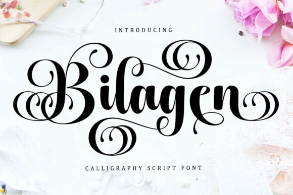 Bilagen: A Modern Script Font for Makers