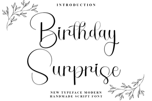 Birthday Surprise Font: A Warm Typeface for Editors