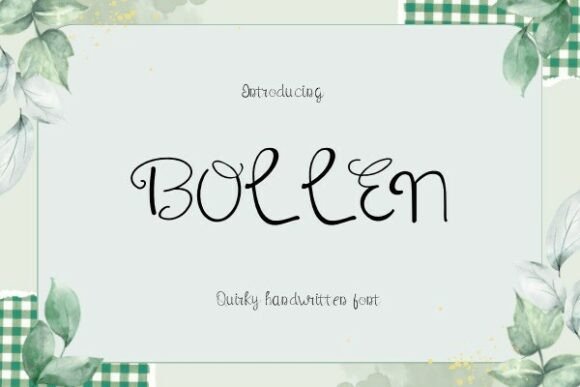 Bollen: A Quirky Handwritten Font for Brands