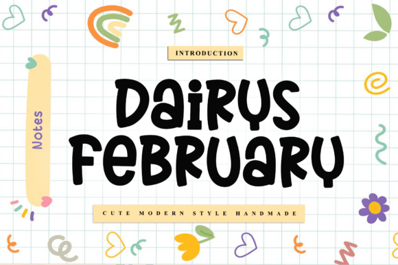 Dairys February: A Timeless Handwritten Font for Web Design