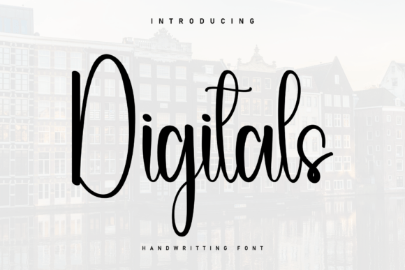 Digitals Font: A Bouncy Script for Handmade Brands