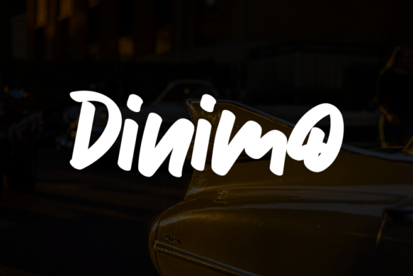 Dinimo: A Bold Script Font for Editorial Design