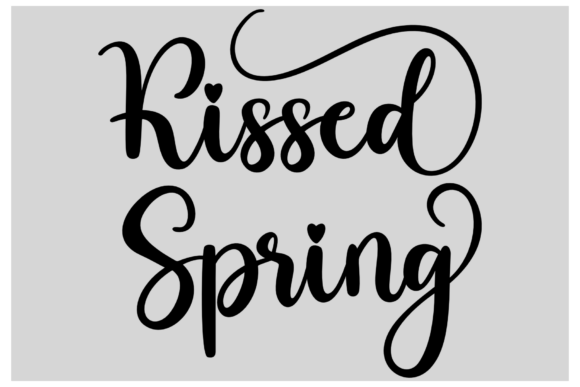 Kissed Spring: A Modern Script Font for Editorial Design