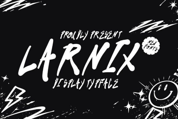 Larnix: A Handwritten Display Font for Web Design