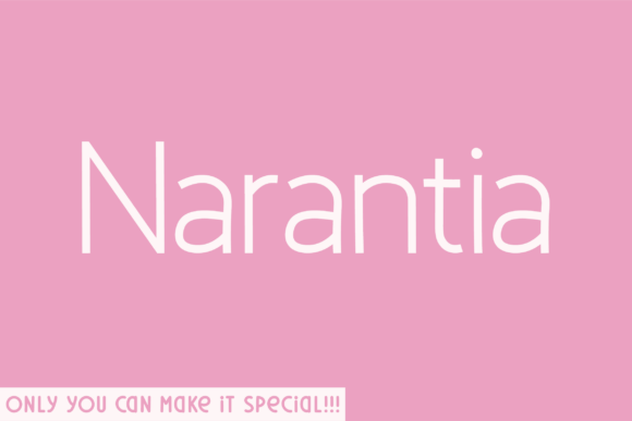 Narantia Typeface: Airy Elegance for Modern Brands