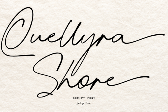 Quellyra Shore: A Script Font That Elevates Your Brand
