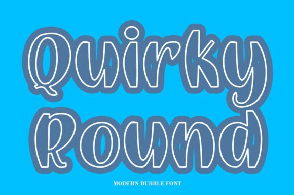 Quirky Round: A Playful Display Font for Web Design