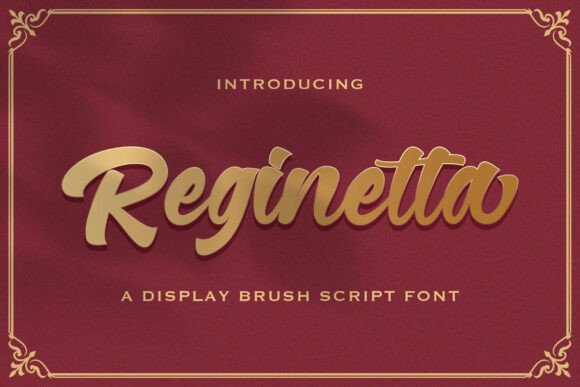 Reginetta: A Bold Script Font for Campaigns