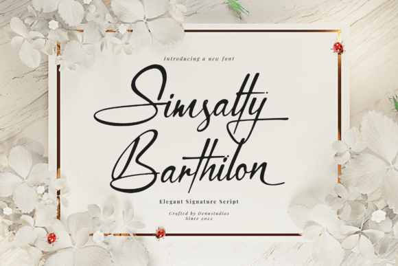 Simsalty Barthilon: A Signature Script Font for Bold Campaigns