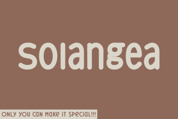 Solangea: A Handwritten Font for Authentic Branding