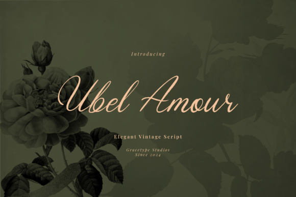 Ubel Amour: A Vintage Script Font for Elegant Web Design